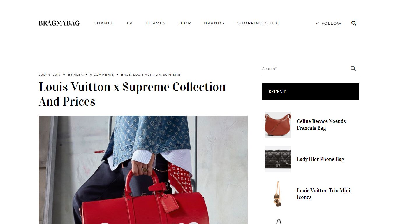 Louis Vuitton x Supreme Collection And Prices | Bragmybag